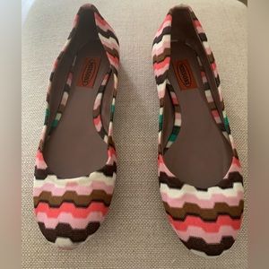 SZ 37 Missoni Multi Colored Flats